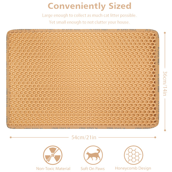 Double Layer Rice Shaped Cat Litter Pad - Image 4