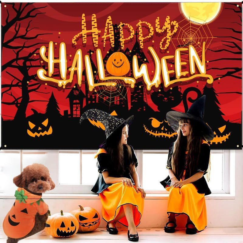Dog Hoodie Cute Funny Halloween Style Pumpkin Cosplay Costume Warm Puppy Fleece Clothes - Image 2