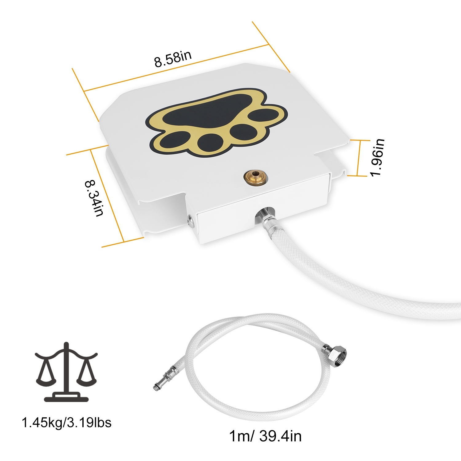 1Pc Dog Water Fountain Outdoor Dog Pet Water Dispenser Step-on Activated Sprinkler With Interactive Paw Pedal Valve For Drinking Water - Image 6