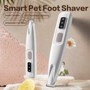 2025 New Pet Paw Trimmer 1Pack,Rechargeable Quiet Hair Trimmer For Pets,Professional Pet Grooming Kit - Cordless Waterproof  Clippers With LED For Precision Trimming,Ideal For Home Grooming Pet Hair