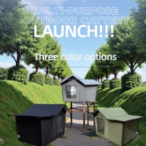 1pc Rainproof And Windproof Portable Outdoor Cat Hutch