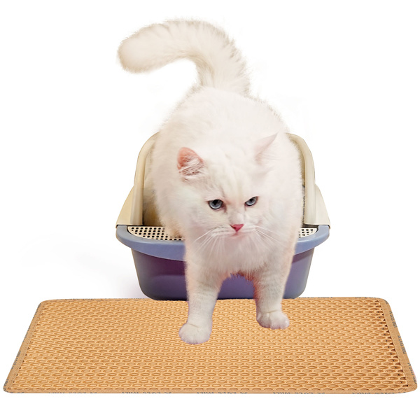 Double Layer Rice Shaped Cat Litter Pad - Image 3
