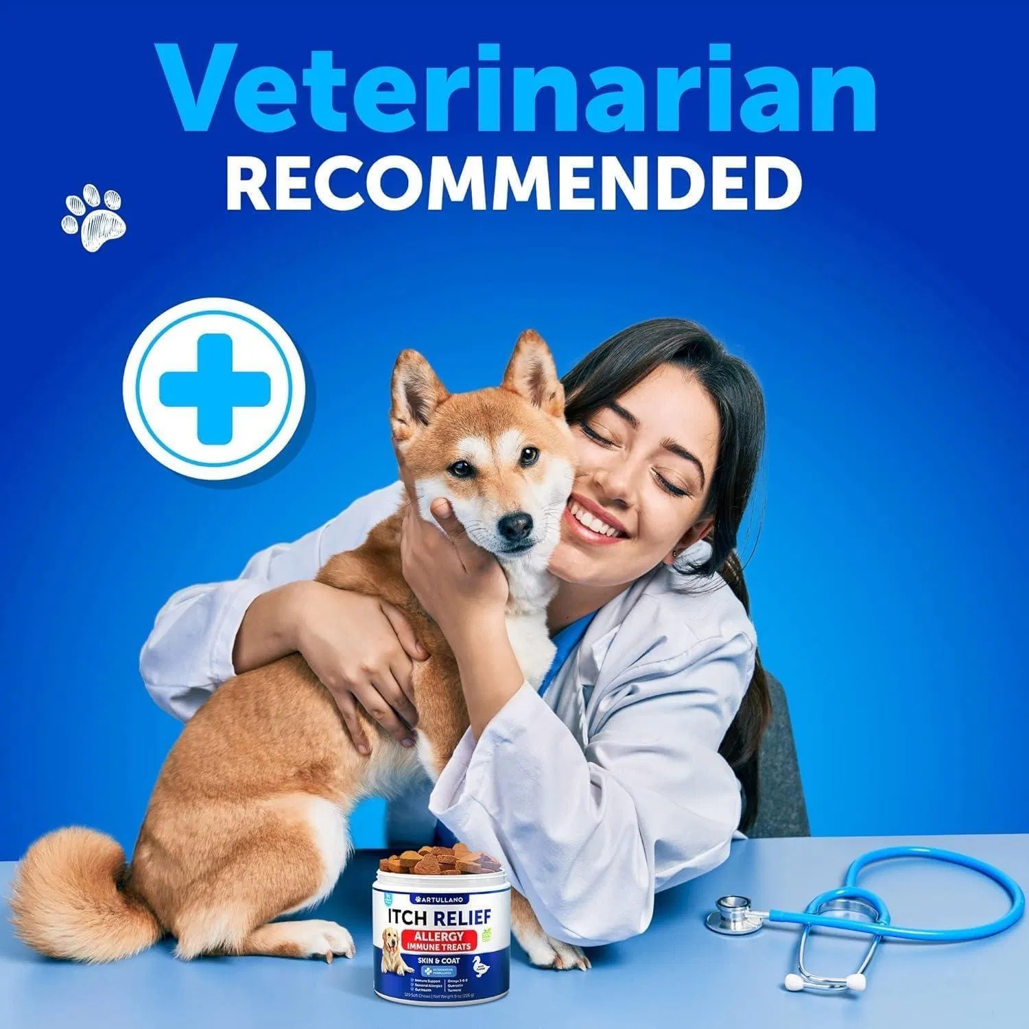 Dog Allergy Relief Chews Itching Skin Relief For Dogs Fish Oil 3 Seasonal Allergies Pills Skin & Coat Anti ItchHot Spots Treatment Canine Immune Health Supplement 120 Soft Treats - Image 3